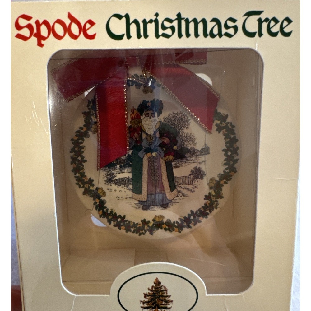 Spode Christmas Tree Santas Around the World 1st In Series British Santa England